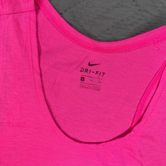 Nike Women's Bright Pink Tank Top with Slogan - Picture 2 of 4